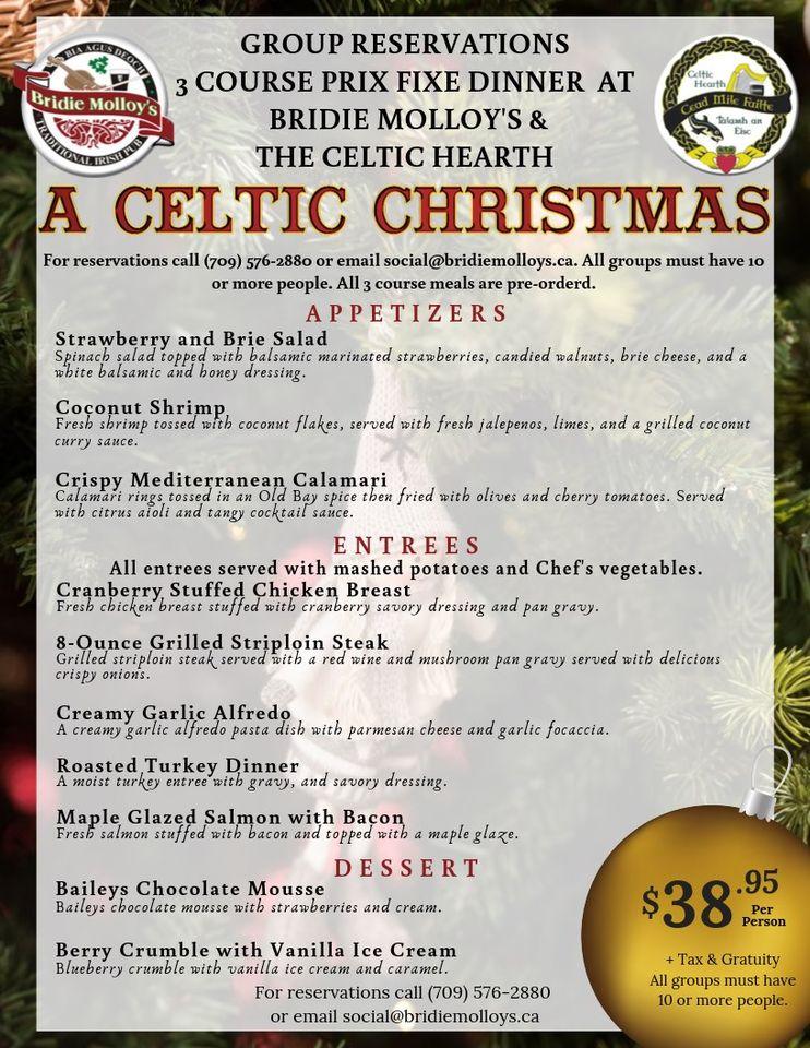 Menu At The Celtic Hearth Restaurant St John S   Ra8d Menu The Celtic Hearth 