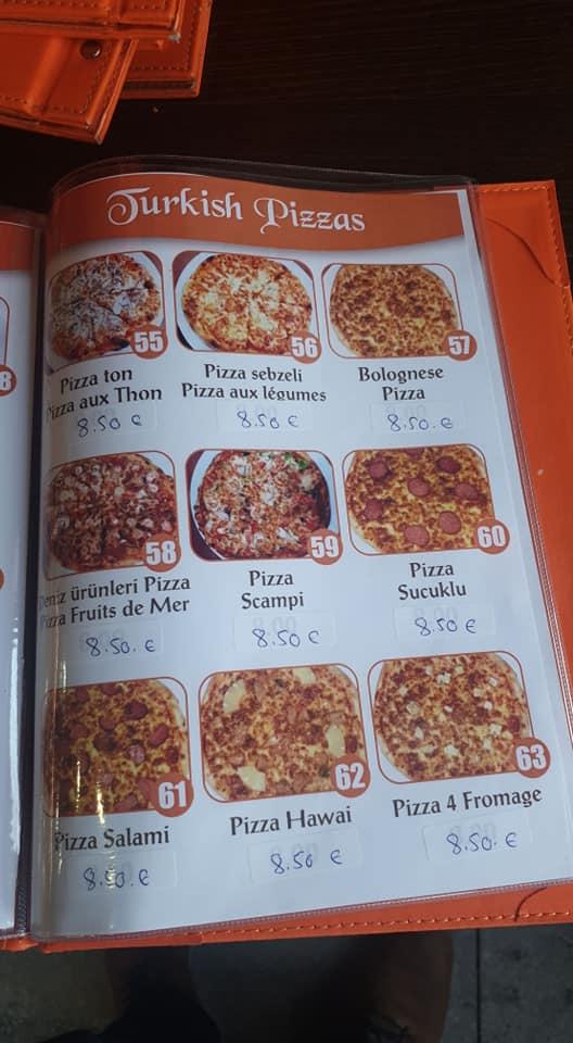 Menu de Bosphore