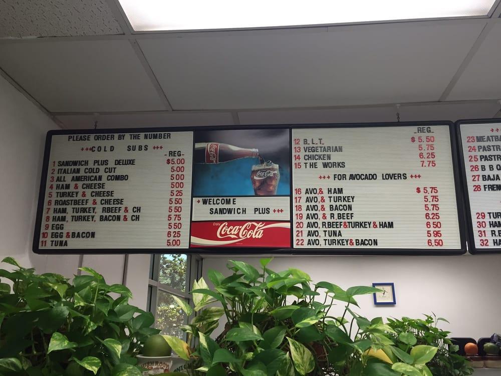 Menu at Sandwich Plus restaurant, Irvine, 216 Technology Dr B