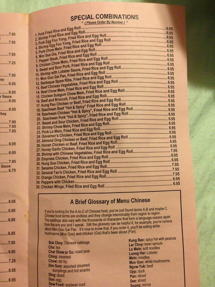 Menu At China Mountain Ii Restaurant Willowick Vine St