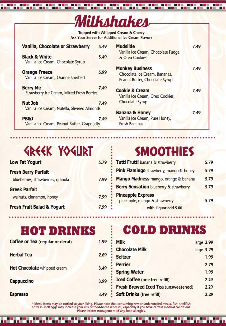 Menu at New City Diner pub & bar, Nanuet