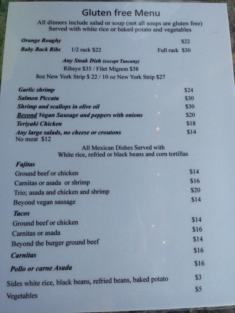 Menu at Santana Mavericks Bar N Grill, Big Bear Lake