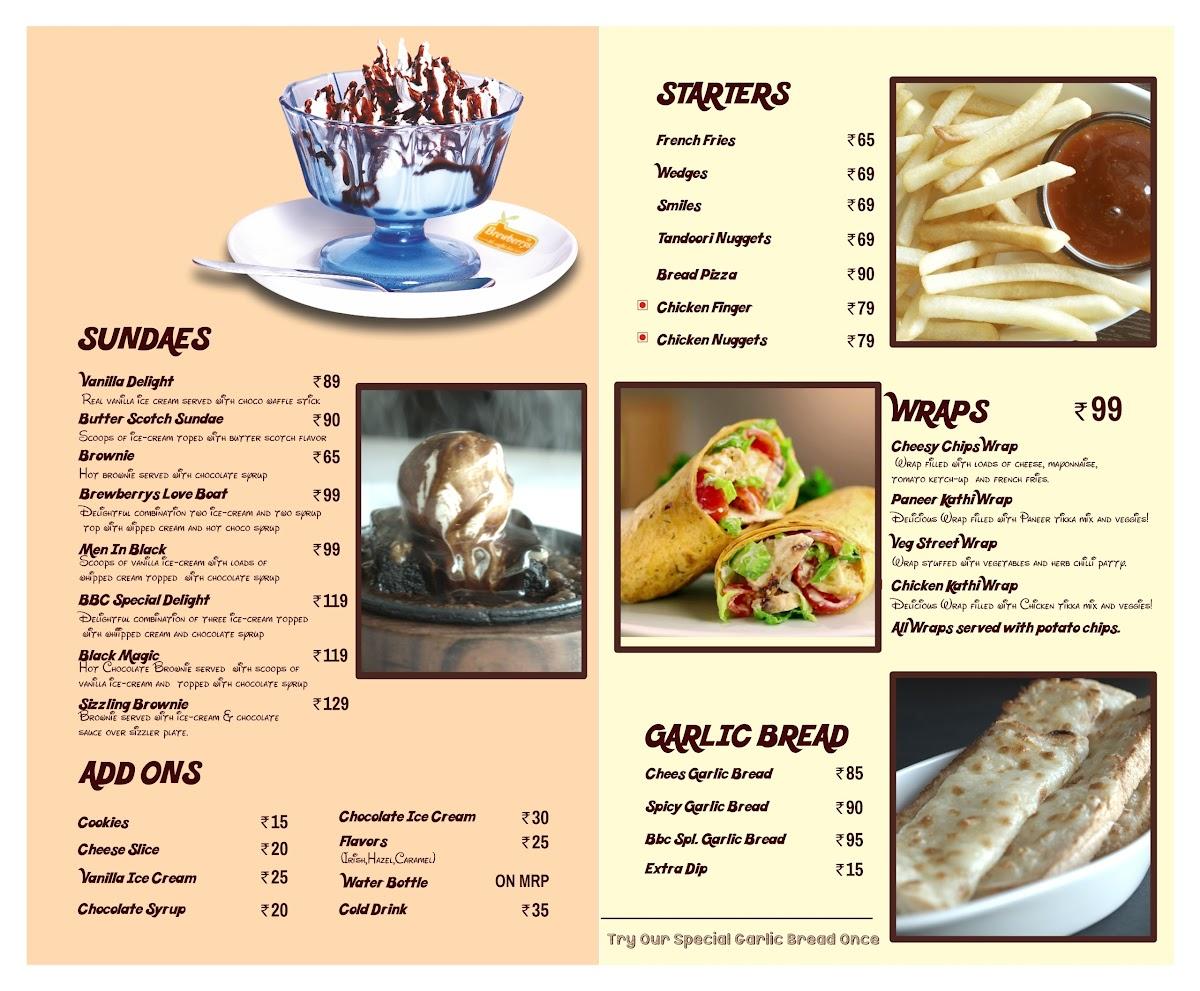 The Coffee Day (Brewberrys) menu