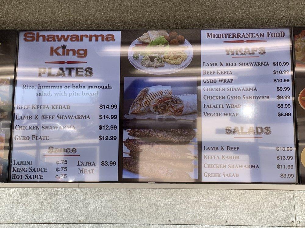 Menu at Shawarma King & More restaurant, Castroville