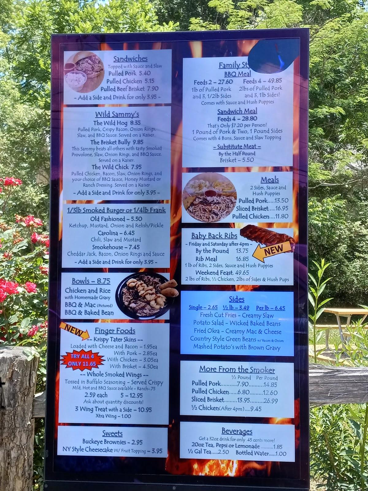 Menu at Shorties Drivethru BBQ, Asheville, 6 Newfound Rd
