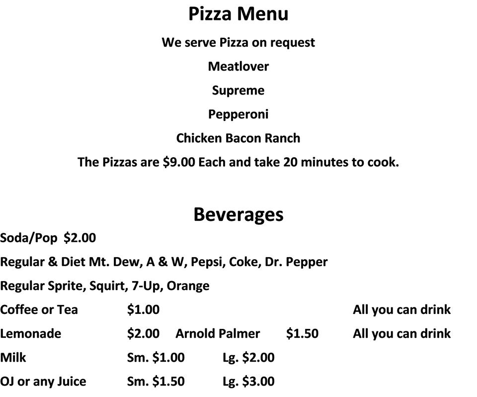 Menu at Corner Bar, Butte, 629 Thayer St
