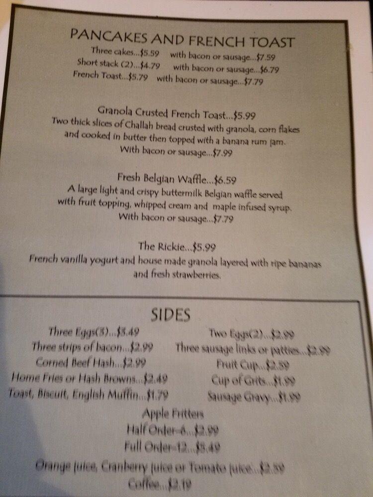 Menu at Cane Garden Country Club, The Villages