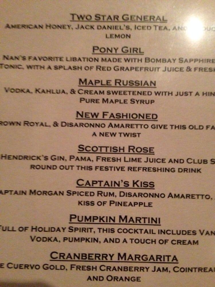 Menu at The Livery Tavern pub & bar, Lewisburg