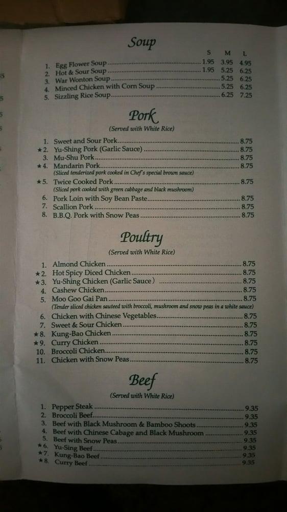 Menu at Golden Phoenix Chinese Restaurant, Lake Havasu City
