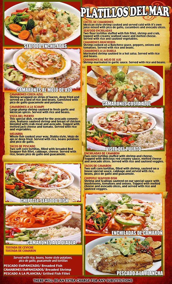 Carta Del Restaurante El Patio Mexican Grill, Bakersfield, Stockdale Hwy