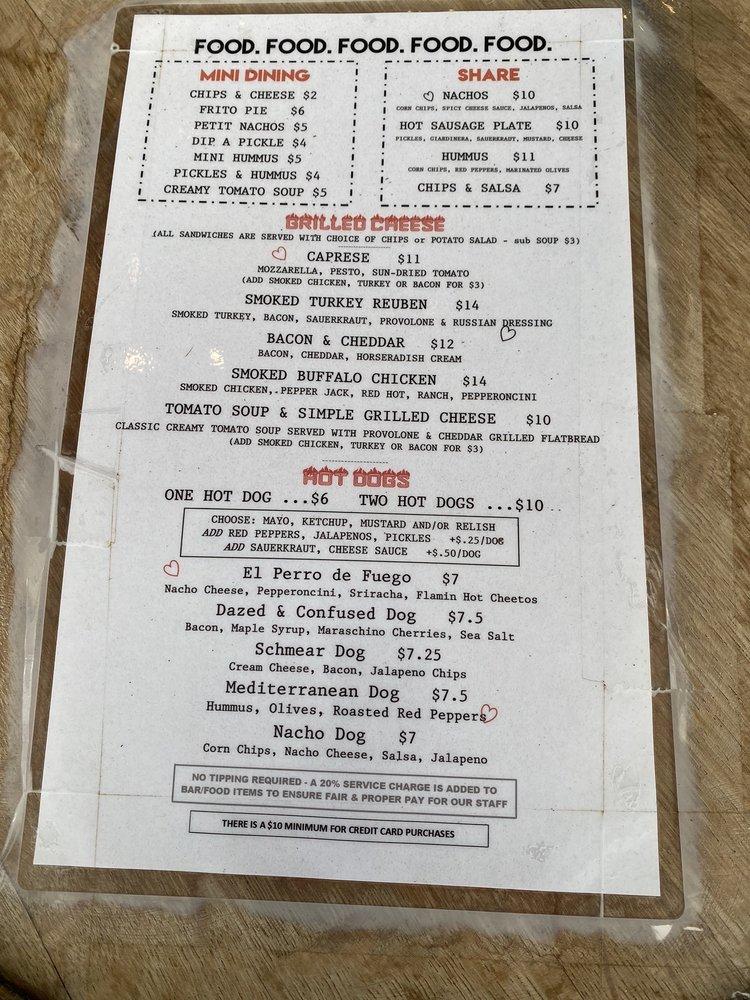 Menu at Black Dirt Bourbon Barn, Woodbury, K108