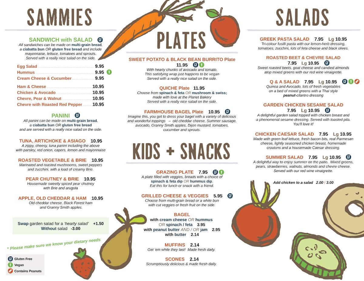 Menu at Silver Bean Cafe, Peterborough