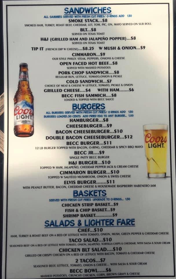 Menu at Black Eagle Country Club, Black Eagle, Smelter Ave