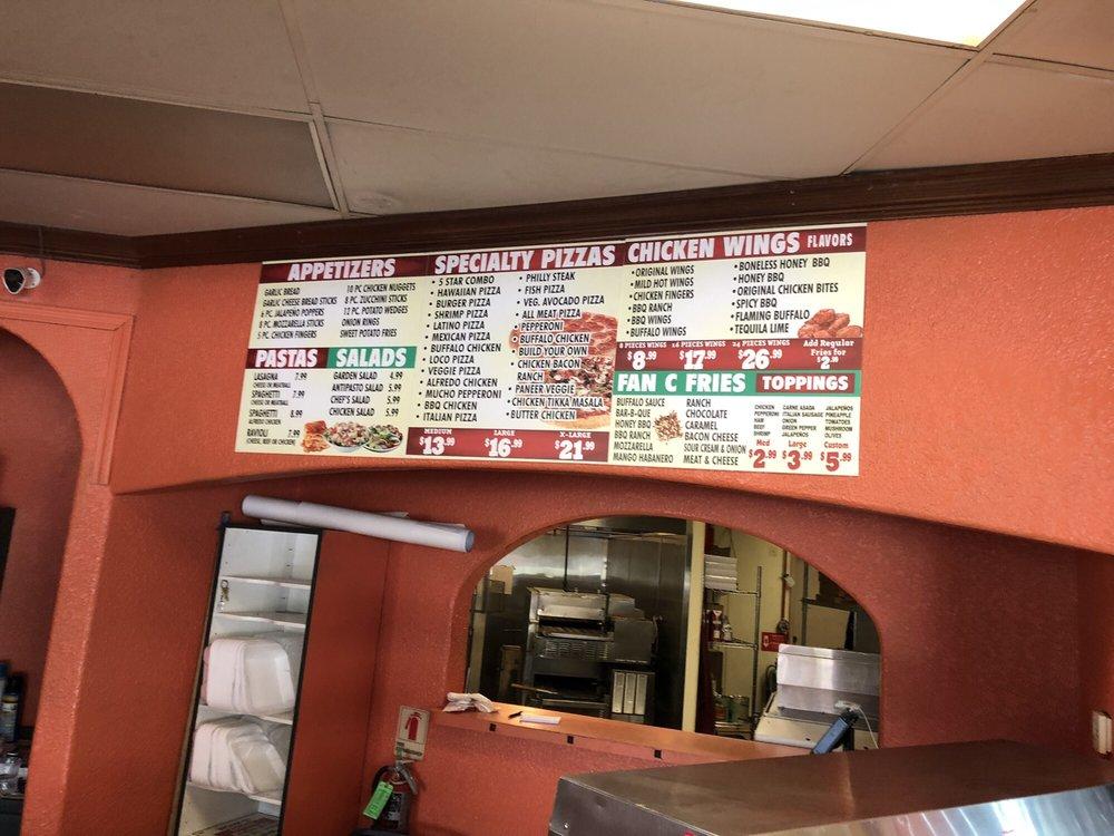 Menu at 5 Star Pizza Visalia pizzeria, Visalia