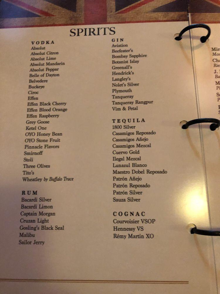 Menu at The Pub Beavercreek, Beavercreek