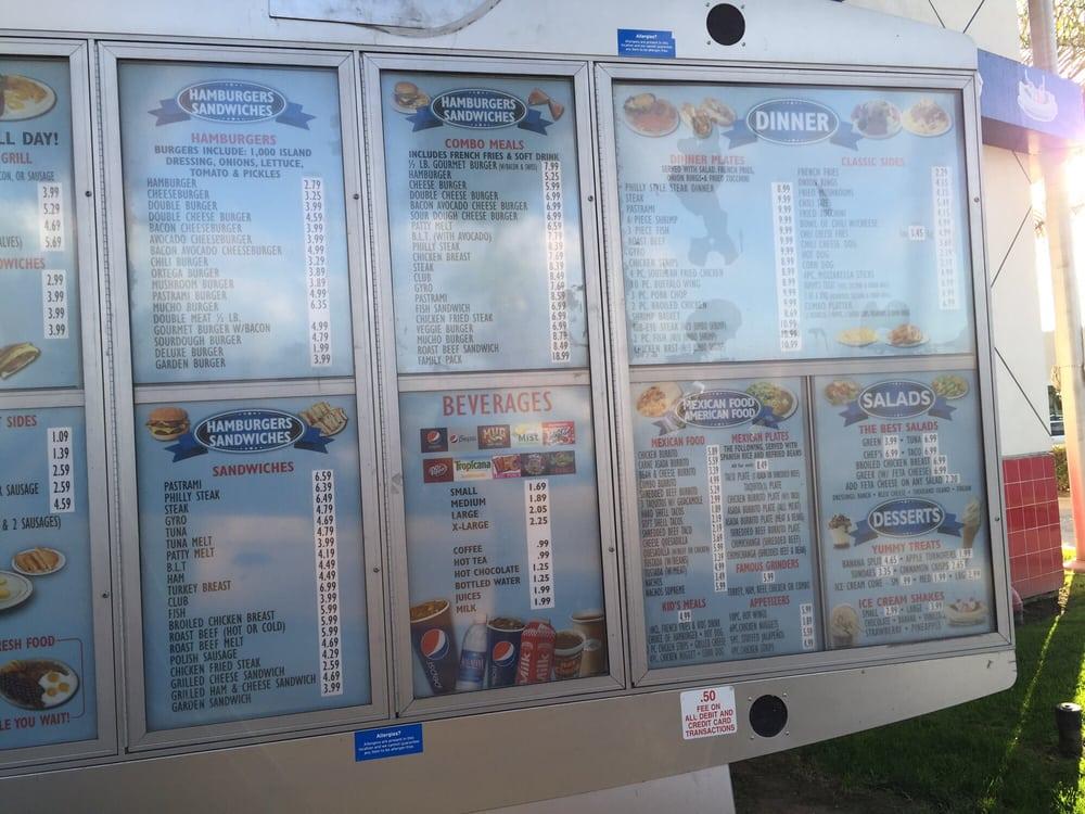 Menu at Tommy's Burgers fast food, Hemet, W Florida Ave