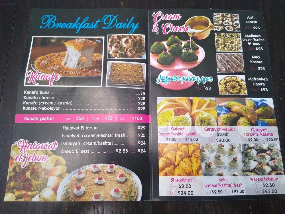 Menu at Pâtisserie Le Caramel desserts, Ottawa