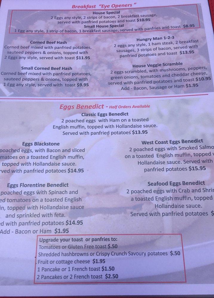 Menu at Cherry Pit Restaurant, West Kelowna, BC97 106