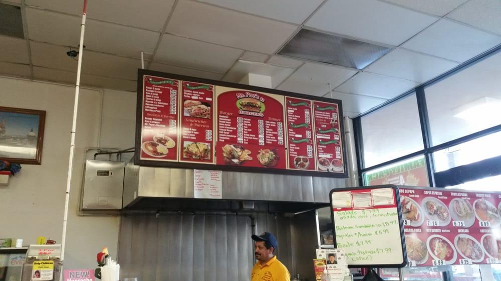 Menu at Mr Pepe's restaurant, Pico Rivera