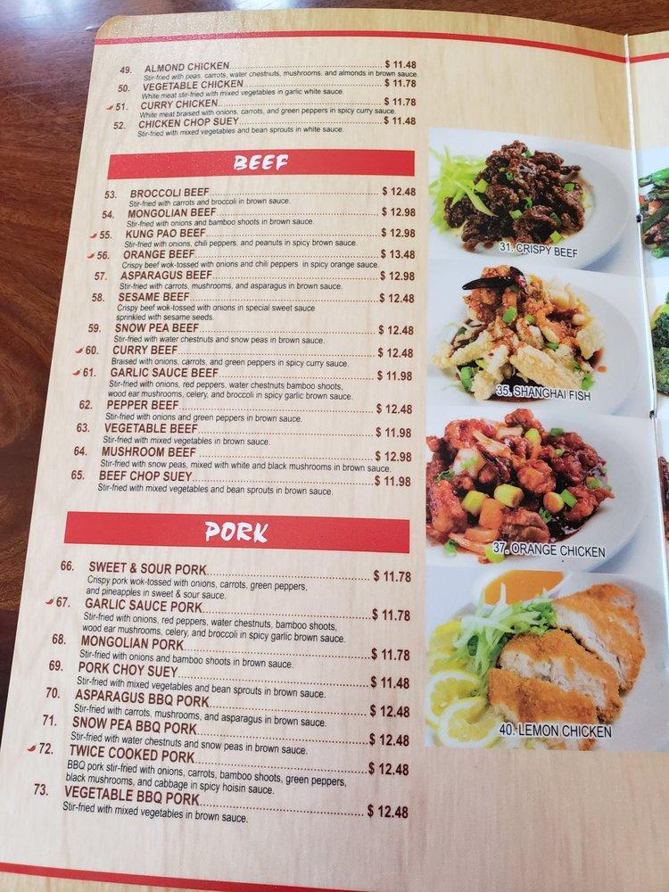 Menu at Moon Wok restaurant, Santa Clarita, Cinema Dr