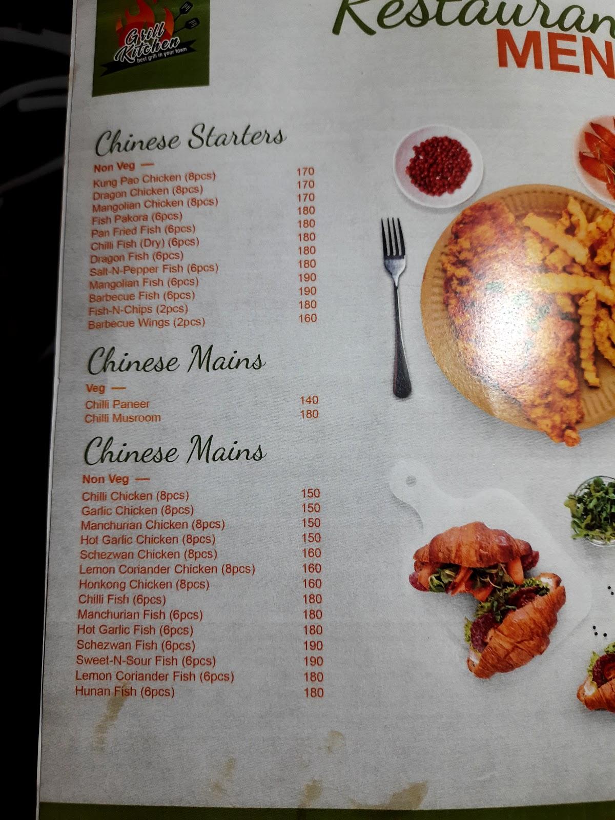 Menu at GRILL KITCHEN, Katwa
