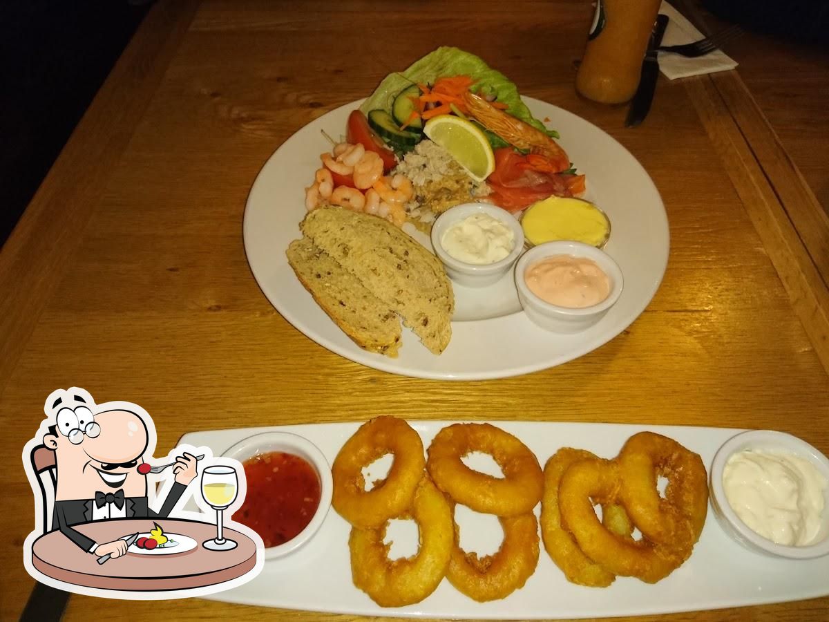 Menu of The Floating Bridge, Dartmouth - seafood restaurant reviews and ...