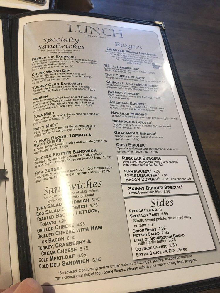 Menu at The Lee Restaurant & Lounge, Enumclaw