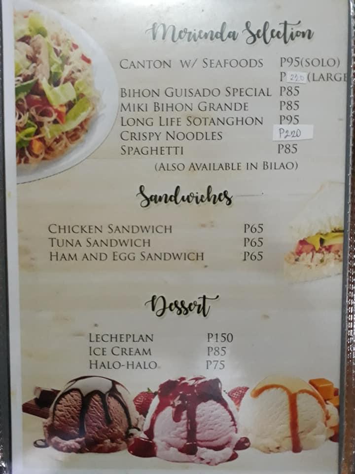 Menu at Milan's Native Food and Grill restaurant, Talisay, 059 Tumaway