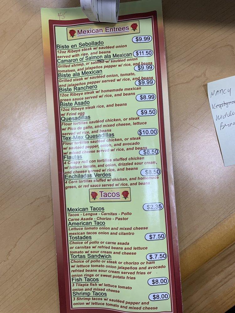 Menu at Rosas Deli, Perth Amboy
