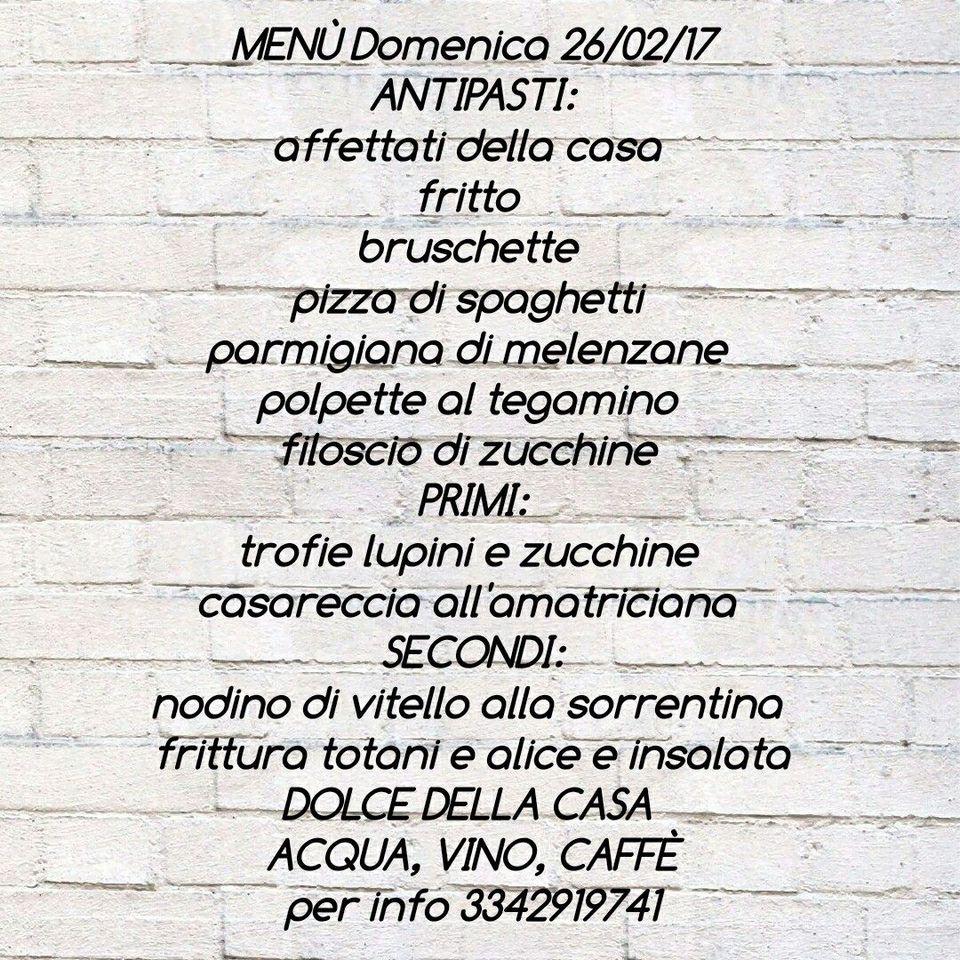 Menu di Trattoria dal Nonnino 