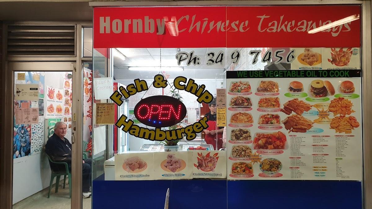 Menu at Hornby Chinese Takeaways fast food, Christchurch, 385 Main S Rd