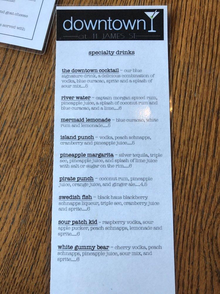 Menu at Downtown Club, Alexandria Bay
