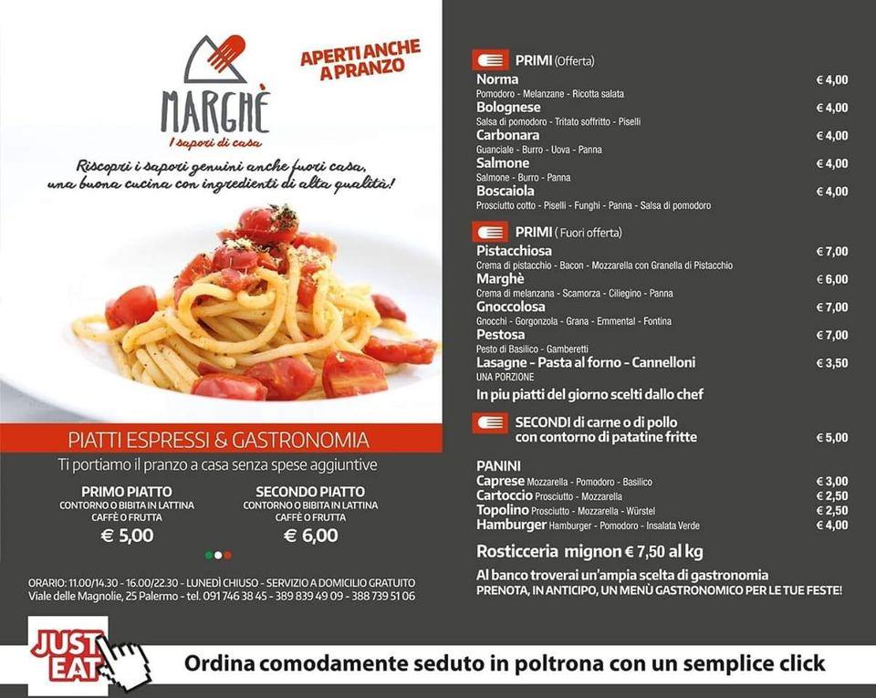 Menu di Marghè Palermo 