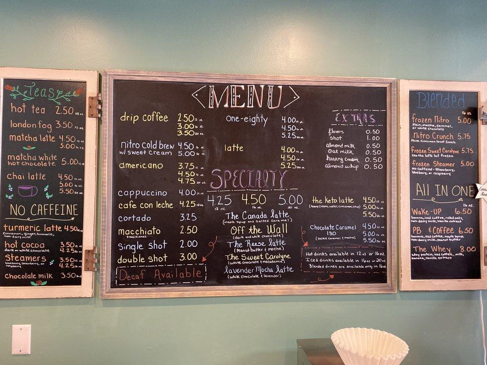 Menu at Coffee Grind, Port St. Lucie