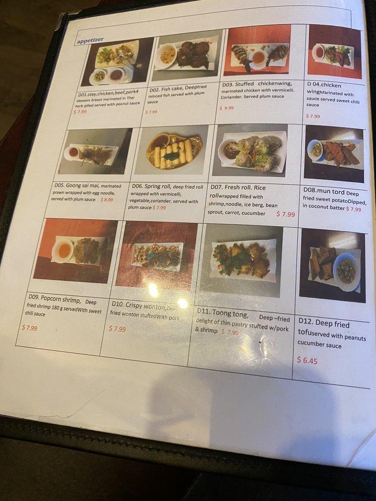 Menu at Coconut Thai Restaurant (Chilliwack), Chilliwack