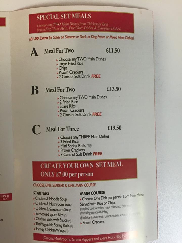 Menu at Curry House restaurant, Greenock, 117 Grieve Rd