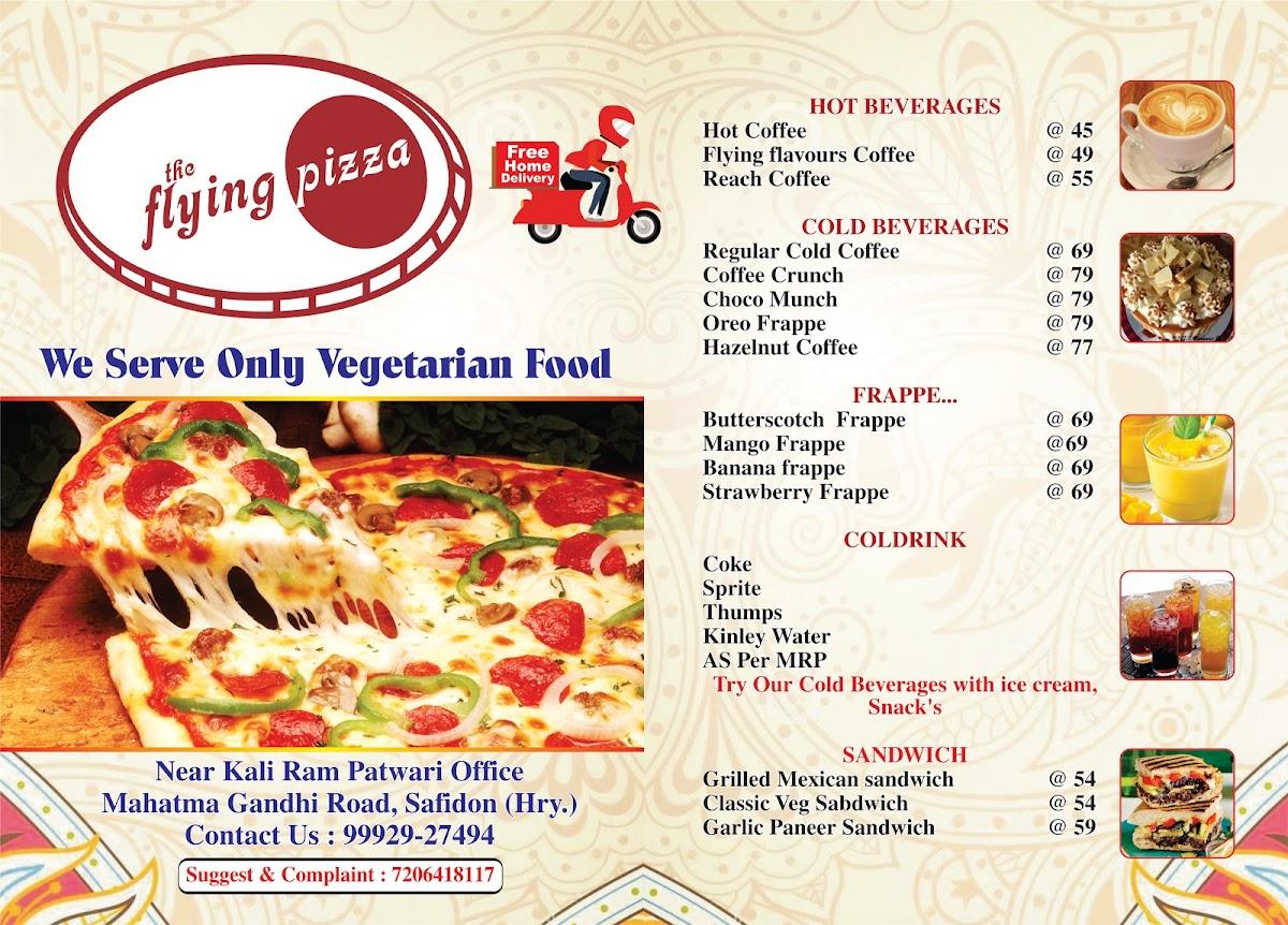 Flying pizza deals menu