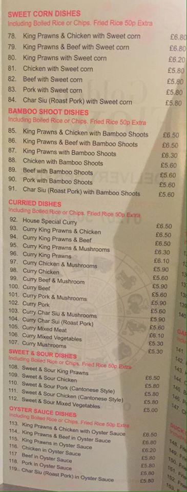 Menu At Golden Flower Fast Food Consett   Rabb Golden Flower Menu 2021 08 4 