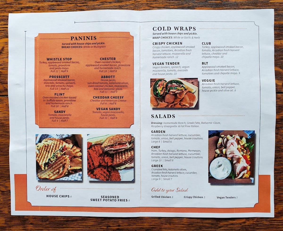 Menu at The Downtown Press Cafe, Farmington