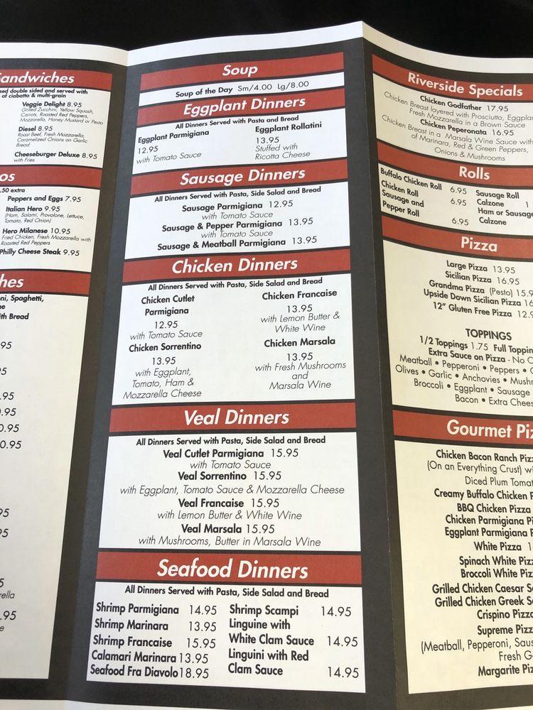 Linda's Riverside Pizzeria & Cafe - Kings Park - Menu & Hours