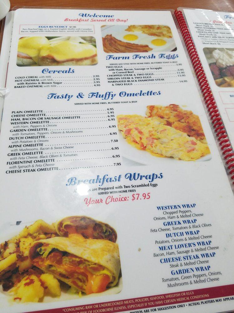 Menu at Hagerstown Family Diner restaurant, Hagerstown