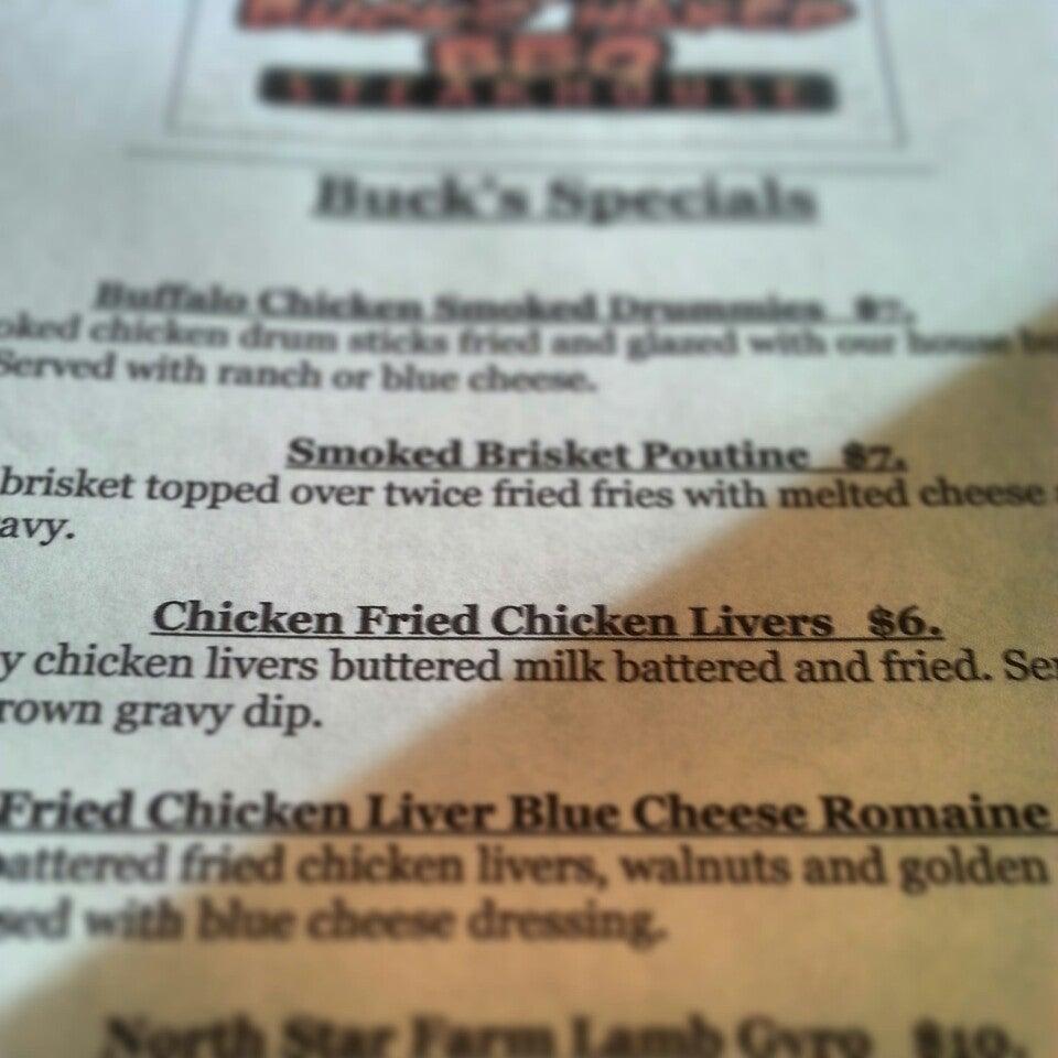 Menu At Buck S Naked BBQ Freeport US