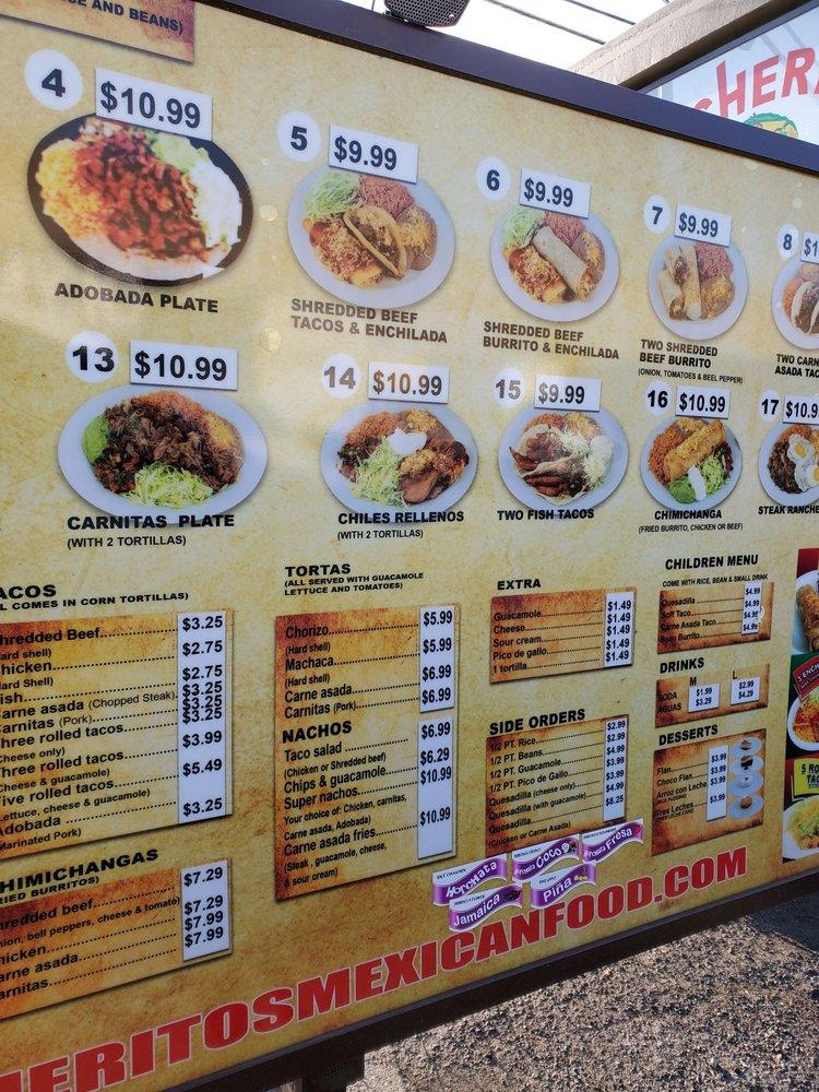 Rancheritos menu deals