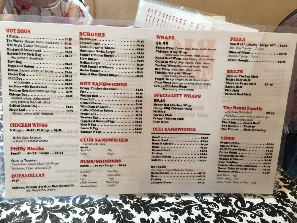 Menu at Big Mikes pizzeria, Gloversville