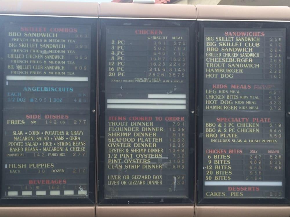 Menu at Golden Skillet restaurant, Plymouth