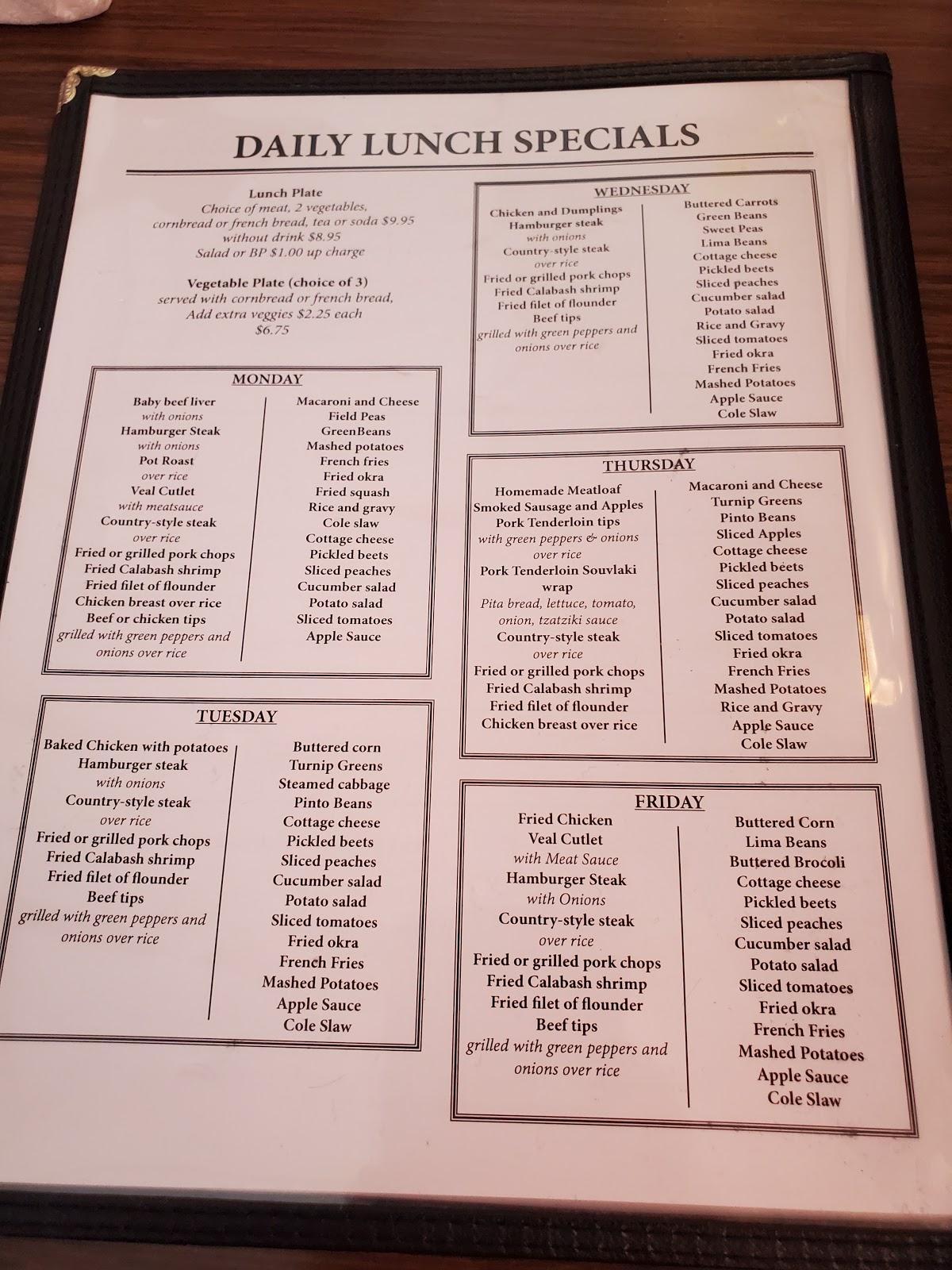 Menu at Kopper Kettle Family Restaurant, Pineville
