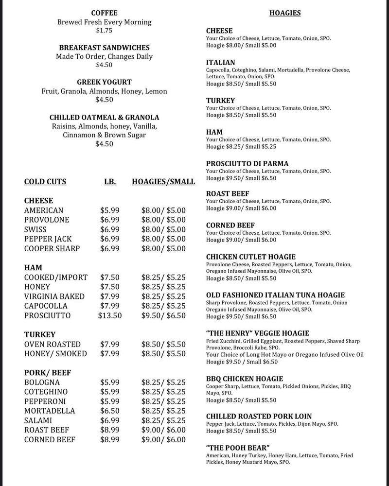 Menu at Dolores, Philadelphia, S 2nd St