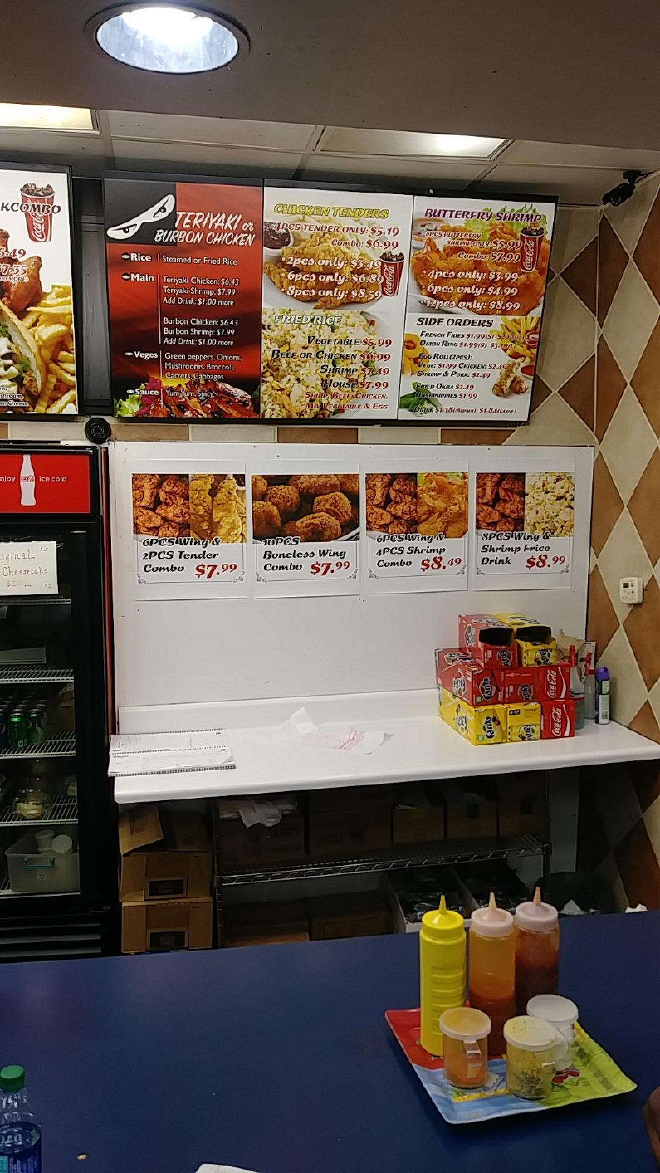 Menu at A Town Wings Donald lee hollowell restaurant, Atlanta, Donald