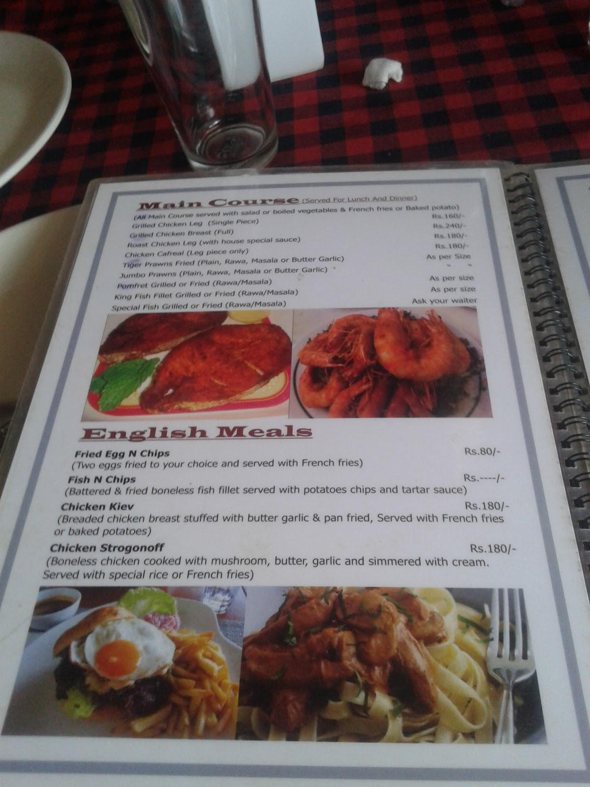 Goan Spice a Family Restaurant with Bar menu