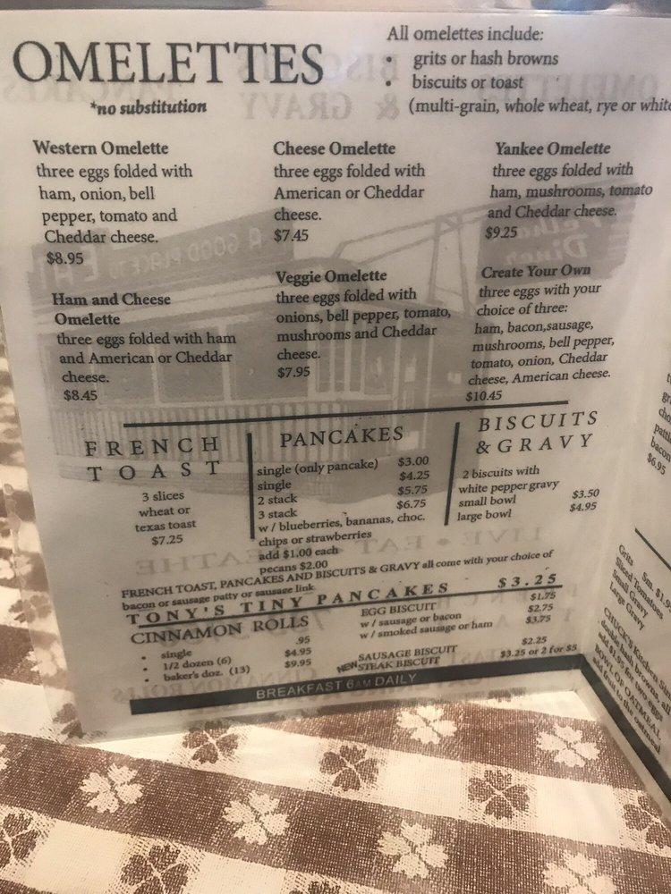 Menu at Pelham Diner restaurant, Pelham